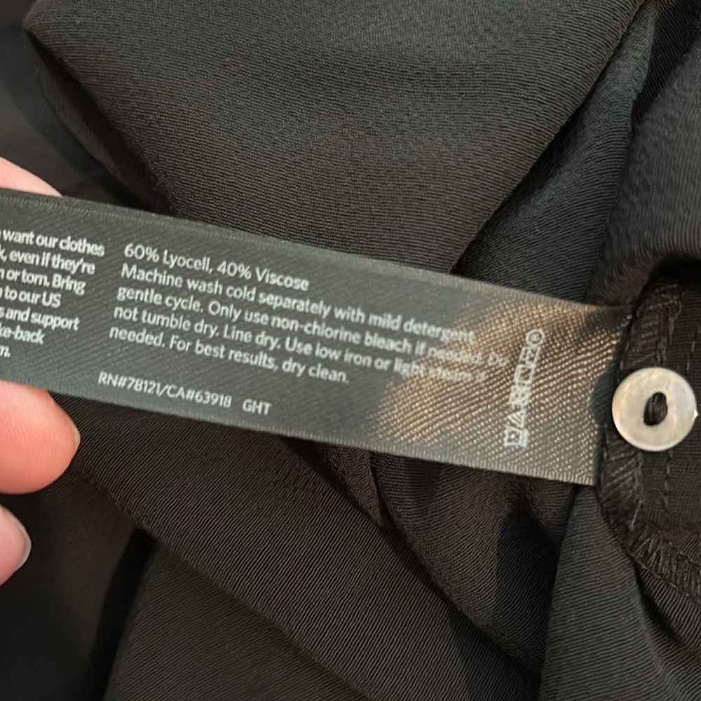 NWT $279 Eileen fisher black maxi dress XL 785 - Picture 8 of 8